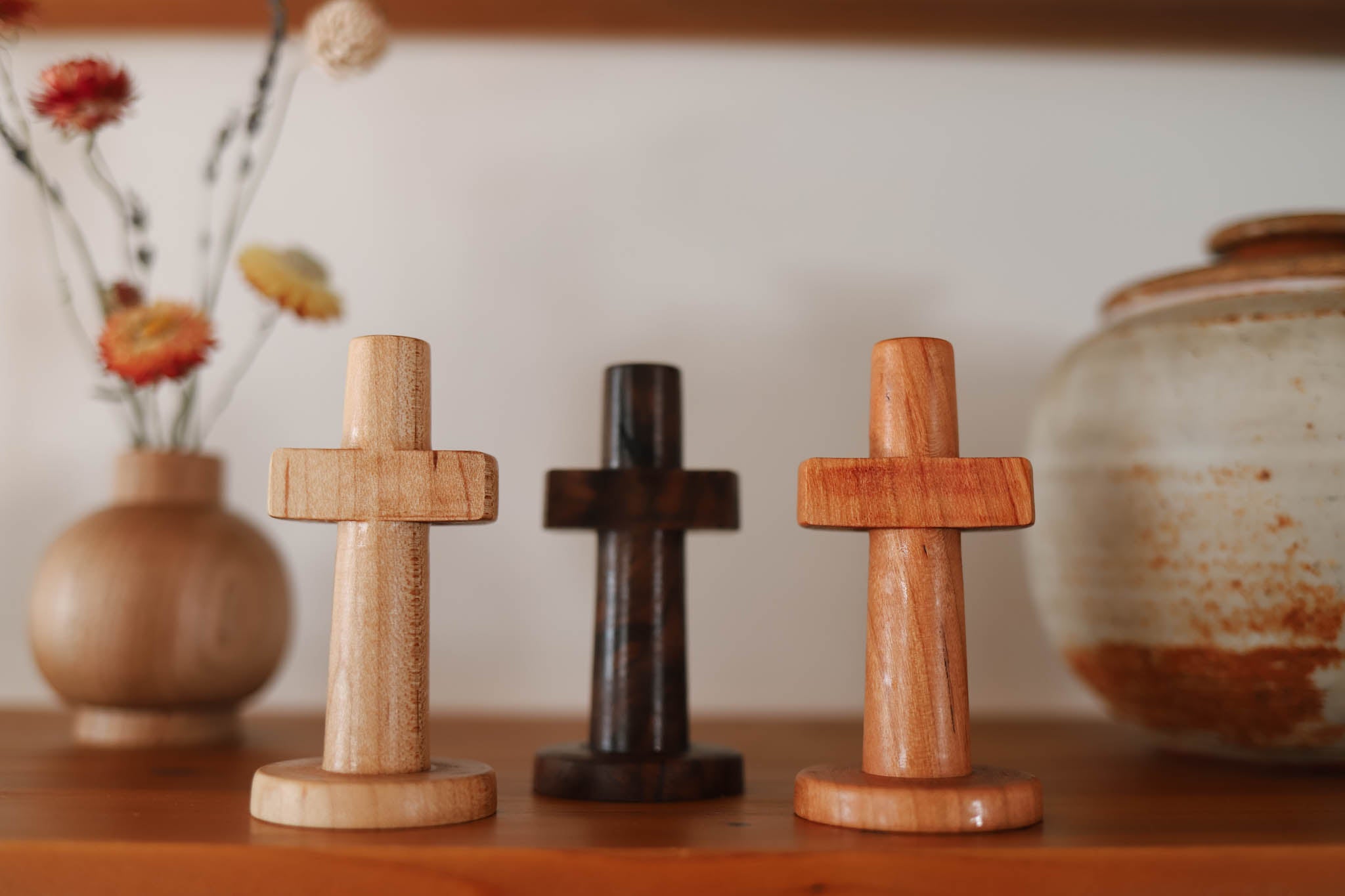 Miniature Hand-turned Cross – MAKE IT SLOW