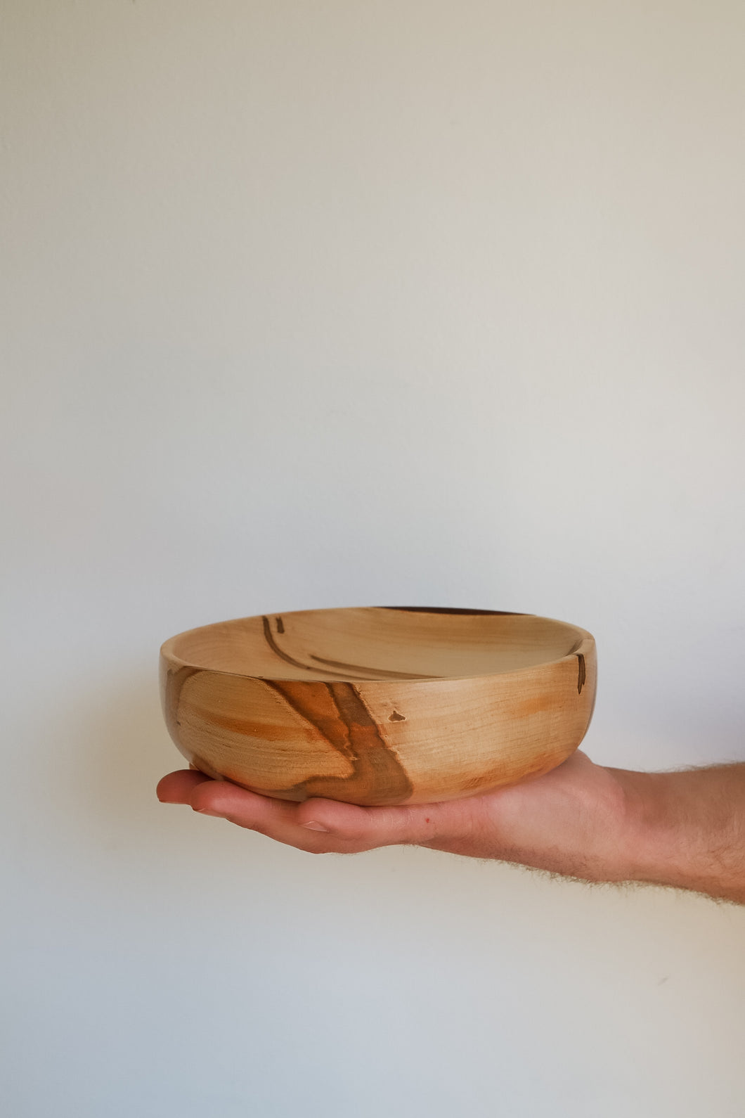 shallow spalted maple platter • batch 321