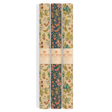 Load image into Gallery viewer, Recyclable Gift Wrap / Wrapping Paper: Berries: Plastic Wrapped
