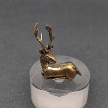 Load image into Gallery viewer, Brass Elk Deer Desktop Ornaments Decoration
