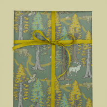 Load image into Gallery viewer, Recyclable Gift Wrap / Wrapping Paper: Redwoods: Plastic Wrapped
