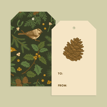 Load image into Gallery viewer, Gift Tag Set of 8: Holiday (Black)
