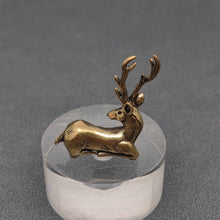 Load image into Gallery viewer, Brass Elk Deer Desktop Ornaments Decoration

