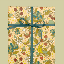 Load image into Gallery viewer, Recyclable Gift Wrap / Wrapping Paper: Berries: Plastic Wrapped
