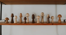 Load image into Gallery viewer, Minimalist Hand-turned Woodland Mushrooms
