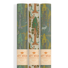 Load image into Gallery viewer, Recyclable Gift Wrap / Wrapping Paper: Redwoods: Plastic Wrapped

