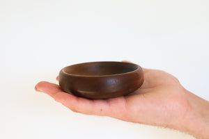 rimmed walnut dish (small) • batch 321