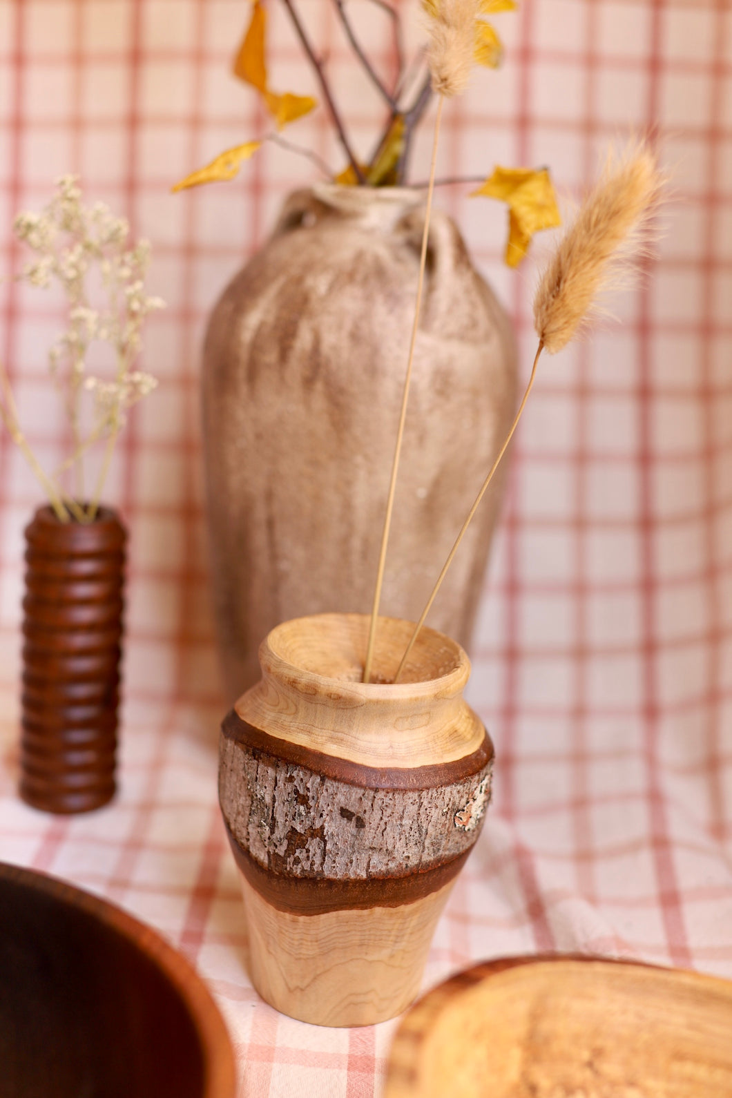 009 Spalted Rustic Maple Vessel Vase - Small 02
