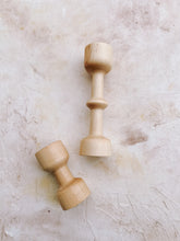 Load image into Gallery viewer, Contemporary Wood Turned Modern Maple Candle Stick Set
