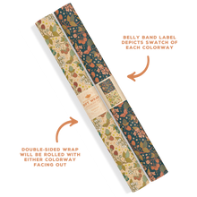 Load image into Gallery viewer, Recyclable Gift Wrap / Wrapping Paper: Berries: Plastic Wrapped
