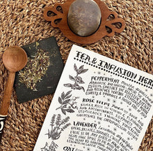 Load image into Gallery viewer, Tea and Infusion Herbs Poster | Thyme Herbal
