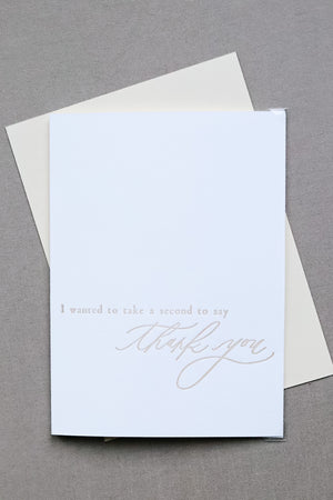 Thank You - Letterpress Card