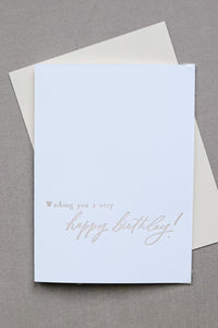 Letterpress Card | Happy Birthday