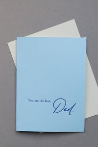 You Are The Best, Dad - Letterpress Card