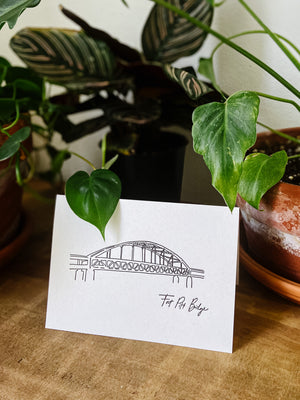 Letterpress Note Cards | Pittsburgh Bridges