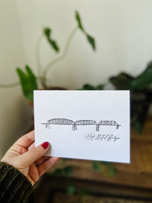 Letterpress Note Cards | Pittsburgh Bridges