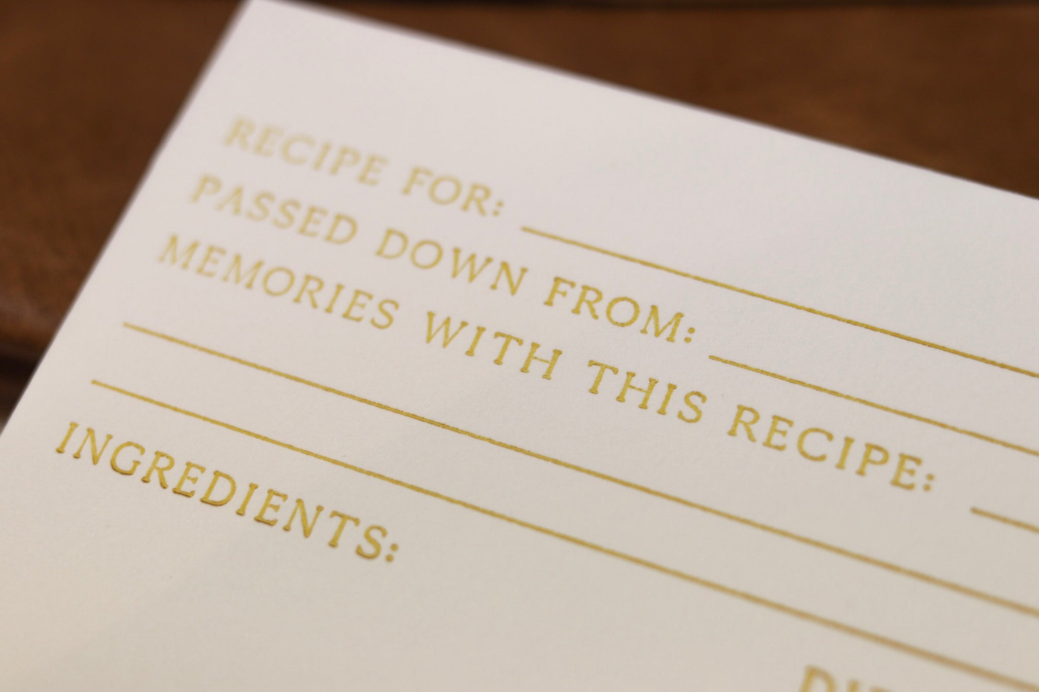 Family Recipe Set | Heirloom Gift