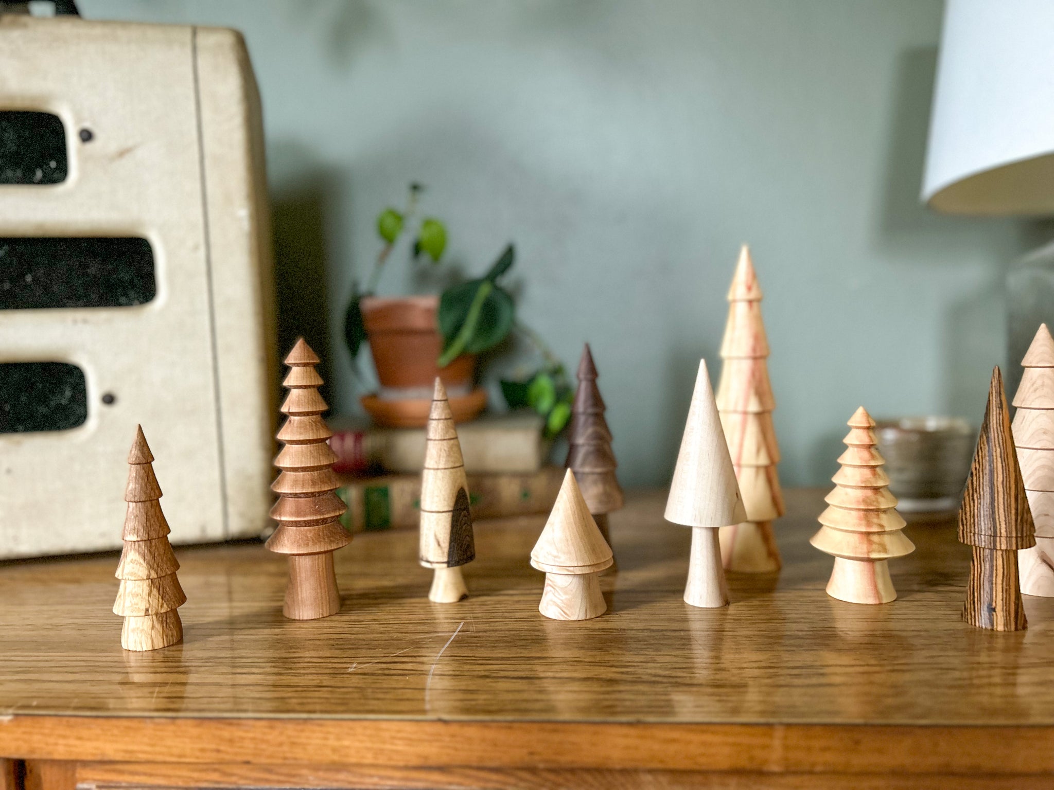 Hand-turned Mini Woodland Trees: BATCH 6