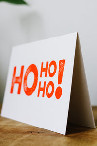 Letterpress Card | HO HO HO