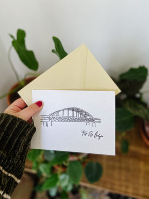 Letterpress Note Cards | Pittsburgh Bridges