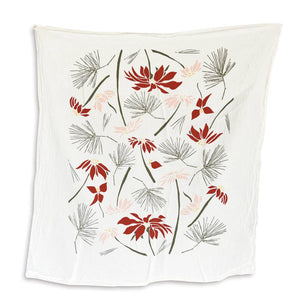 Poinsettia & Pine Towel | by June & December
