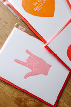 Load image into Gallery viewer, Letterpress Card | &quot;I love you&quot; in American Sign Language

