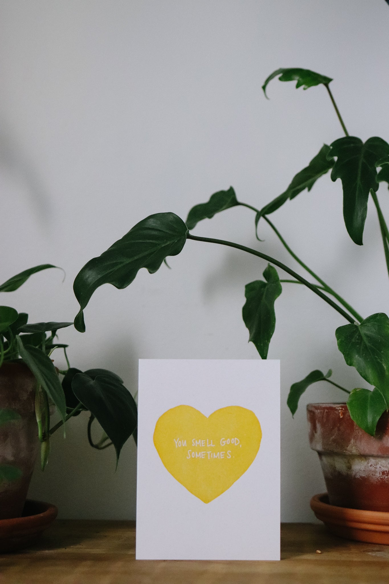 Letterpress Card | You smell good sometimes